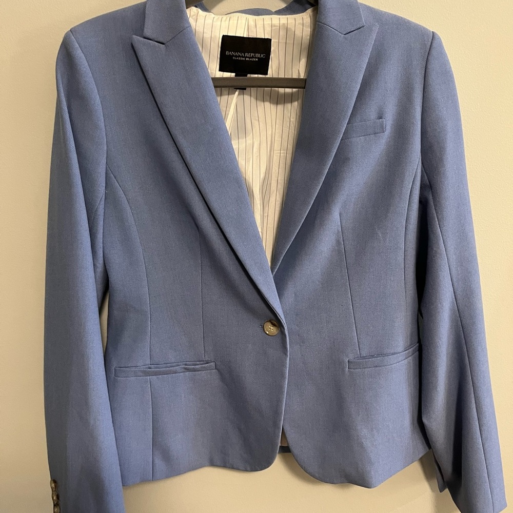Banana Republic Light Blue Blazer
